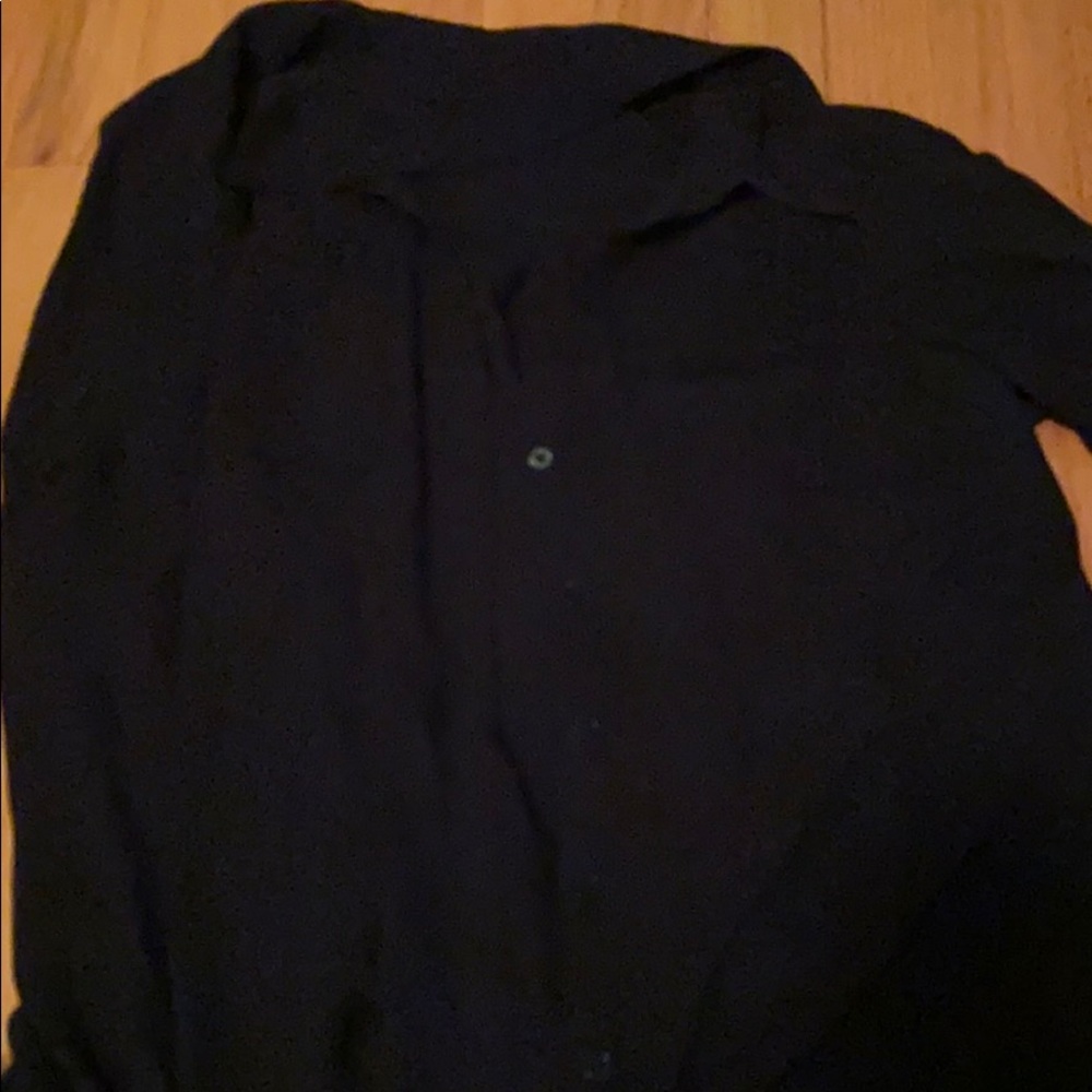 black button up light